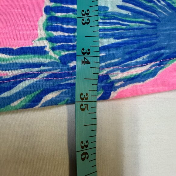 Lilly Pulitzer Essie Dress Medium Barefoot Princess Split Neck EUC - Picture 11 of 11